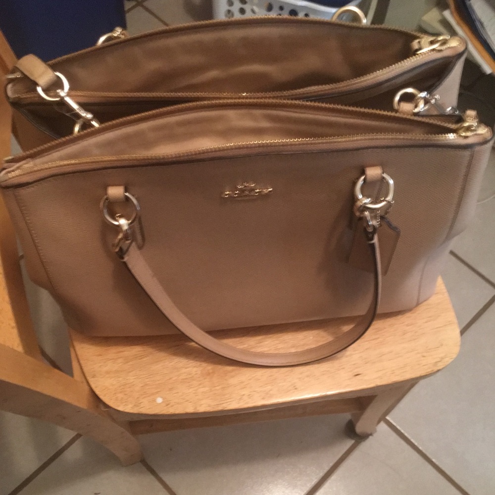 Genuine Coach purse with crossbody strap